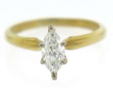 Fabulous .58ct Marquise Diamond Ring