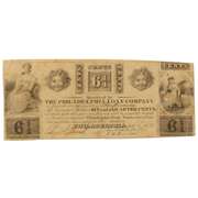 1837 6 1/4 Cent Philadelphia Loan Company  Note