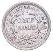 1855 Seated Liberty Dime