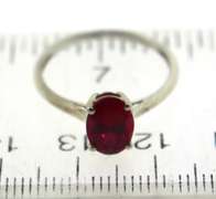 Sterling Silver Opal And Pink Saphires Ring