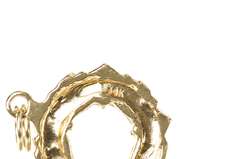 14K Yellow Gold 3D Pentagon Washington DC DOD Landmark Charm/Pendant