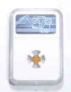 AU Details 1864 Liberty 25 Cents Octagonal Gold Coin - Scratches - NGC