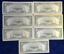 Lot Of 7 1963 Red Seal Notes
