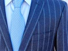 Superb Slim Fit Flannel Suit, Made By Galante