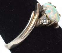 Sterling Silver & Opal Ring