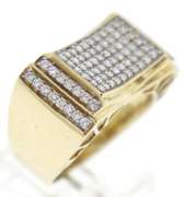 Fabulous Men's Diamond Yellow Gold Ring