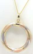 Gorgeous Textured Open Circle Necklace