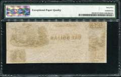 Gem Crisp 1840's $1 John H King Williamsport MD PMG 65 EPQ Tough Note!