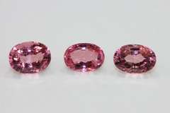 Alluring Natural Pink  Tourmaline - Suite of 3