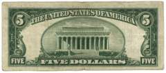 Nice 1934-A Series $5 North Africa Silver Certificate