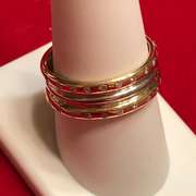 PLATINUM AND 18K GOLD DIAMOND WEDDING BAND