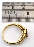 Nicely Styled Ruby & Diamond Ring
