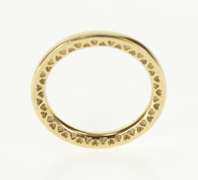14K Yellow Gold Pandora Hearts of Stackable Heart Pattern Band Ring