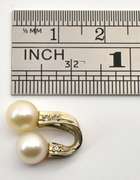 Lustrous White Gold Double Pearl Pendant