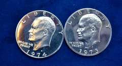 Lot of Silver Ike Dollars