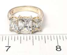 Sterling Silver CZ Cocktail Ring