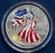 1999 Colorized American Silver Eagle
