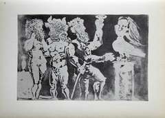 PABLO PICASSO, TWO MEN WITH MINOTAUR