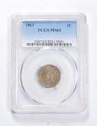 MS63 1863 Indian Head Cent - Graded PCGS
