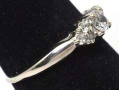 Gorgeous CZ Ring in White Gold