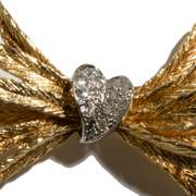 14 K Diamond Pave Broach