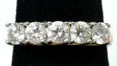 Sterling Silver Vermeil CZ Ring