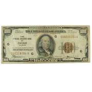 $ 100 1929 Series Chicago National Note