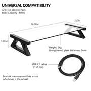 Aluminum Alloy Monitor Laptop Stand Desk Riser