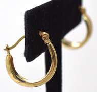 Segmented Hoop Earrings in 14KT Yellow Gold