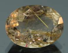 Fully faceted 10.50ct golden rutile Quartz