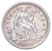 1855 Seated Liberty Dime