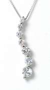 Sterling Sliver CZ  Necklace