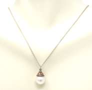 Tiffany & Co Ziegfeld Pearl Pendant on Chain