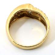 Flashy Baguette & Round Diamond Ring