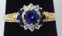 Regal Sapphire Ring in Yellow Gold