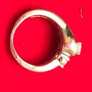 Ladies 14k white gold and diamond wedding set.