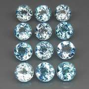 High fire collection of 12.21ct Topaz solitaires