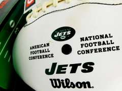 Jets Football Team Collector's Wilson Football in Box