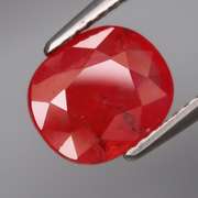 Vivid imperial red 2.38ct oval cut Sapphire