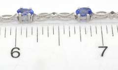 Sweet Tanzanite Bracelet in Sterling Silver