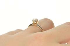 14K White Gold 0.46 Ct Diamond Solitaire Engagement Ring