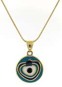 Beautiful Enamel Evil Eye Necklace
