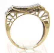 Fabulous Men's Diamond Yellow Gold Ring