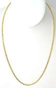 Nice 3mm 22-Inch Rope Chain in 14KT Yellow Gold