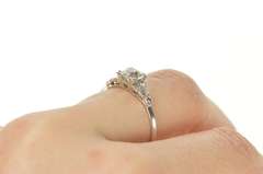 Platinum 1.05 Ctw Art Deco Diamond Engagement Ring