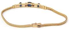 Charming Blue Sapphire & Diamond Accent Bracelet