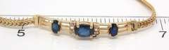 Charming Blue Sapphire & Diamond Accent Bracelet