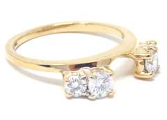 Beautiful Yellow Gold Diamond Ring Jacket