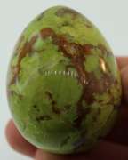 Beautiful 527ct green Opal and matrix egg