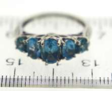 Sterling Silver Opal And Pink Saphires Ring